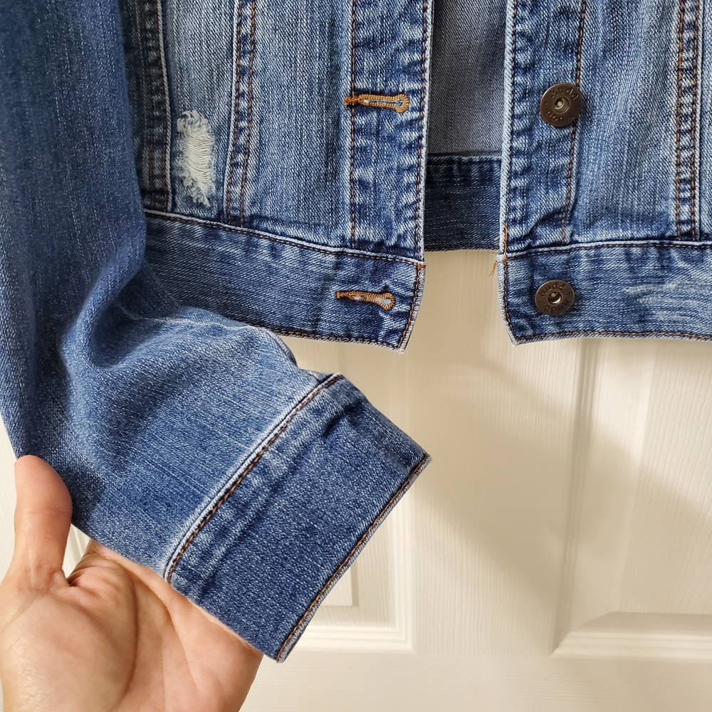 Mudd Y2K Women's Classic Demin Blue Jean Jacket Size Small - Picture 5 of 6